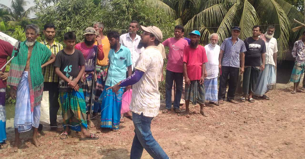 পাথরঘাটার হাড়িটানা ব্রিজোর কাজে  অনিয়ম