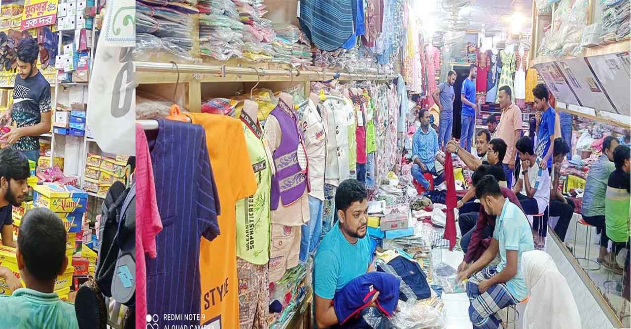 ঈদের পূর্বে জমে উঠেছে রহনপুর ঈদ বাজার: ব্যবসায়ীরা বেশ খুশি