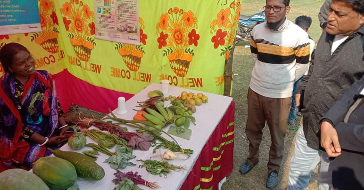 মোল্লাহাটের চাঁদের হাটে ক্রেইন প্রকল্পের উদ্যোগে পুষ্টি মেলার উদ্বোধন