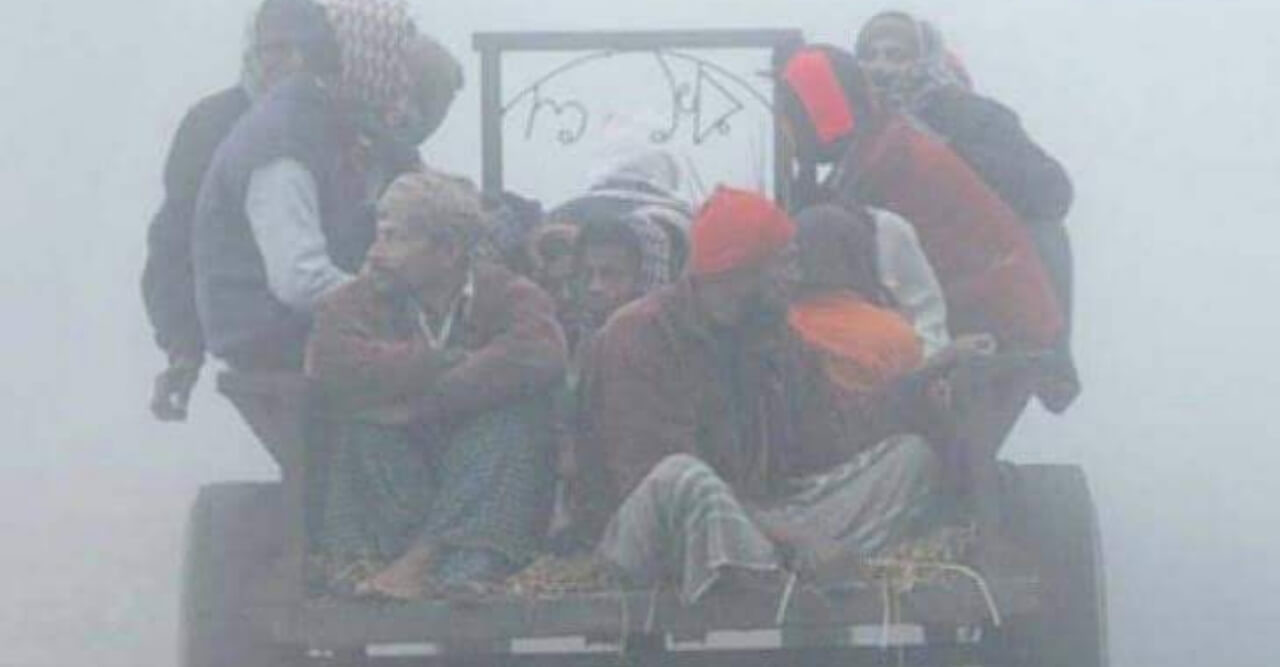 রাণীশংকৈলে শীতে কাবু ছিন্নমূল মানুষ!