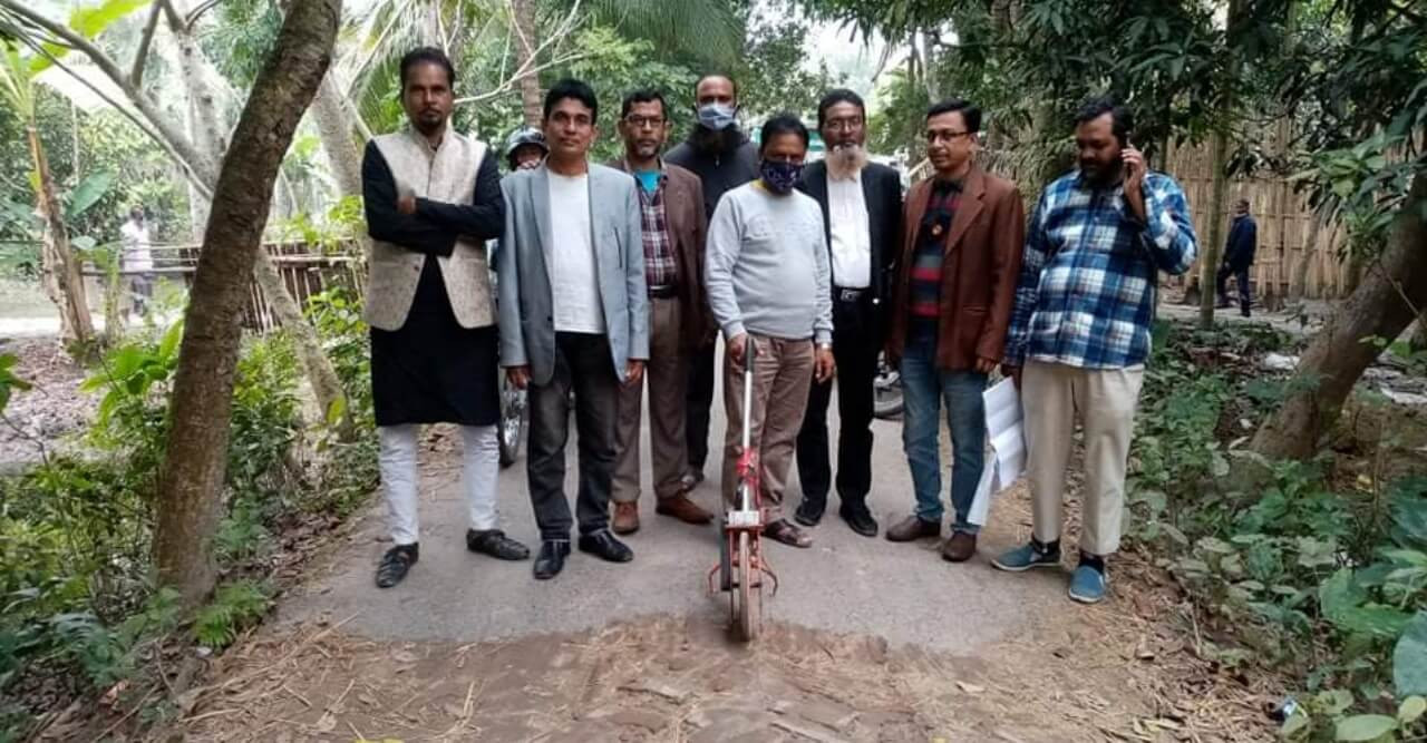 বঙ্গবন্ধুর ফুফু বাড়ি যাওয়ার রাস্তার কাজের উদ্বোধন