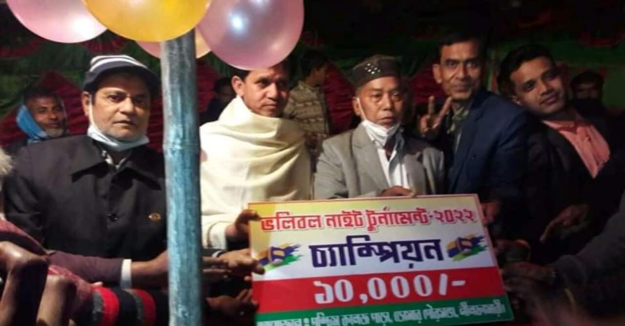ডোমারে নাইট ভলিবল টুর্নামেন্টের ফাইনাল অনুষ্ঠিত