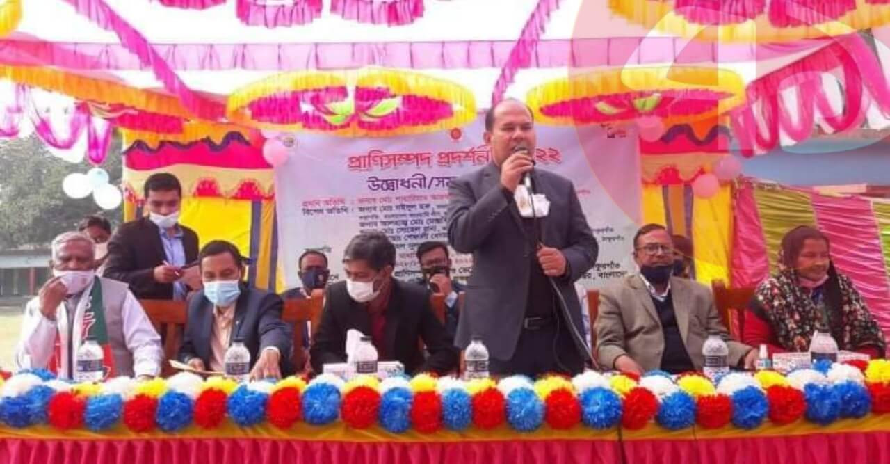 রাণীশংকৈলে দিনভর অনুষ্ঠিত উন্নত জাতের পশু পাখির মেলা