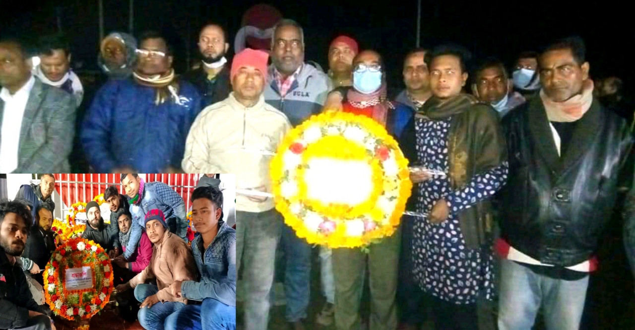 ডোমারে বিএনপি ও অঙ্গ সংগঠনের পুষ্পমাল্য অর্পণ