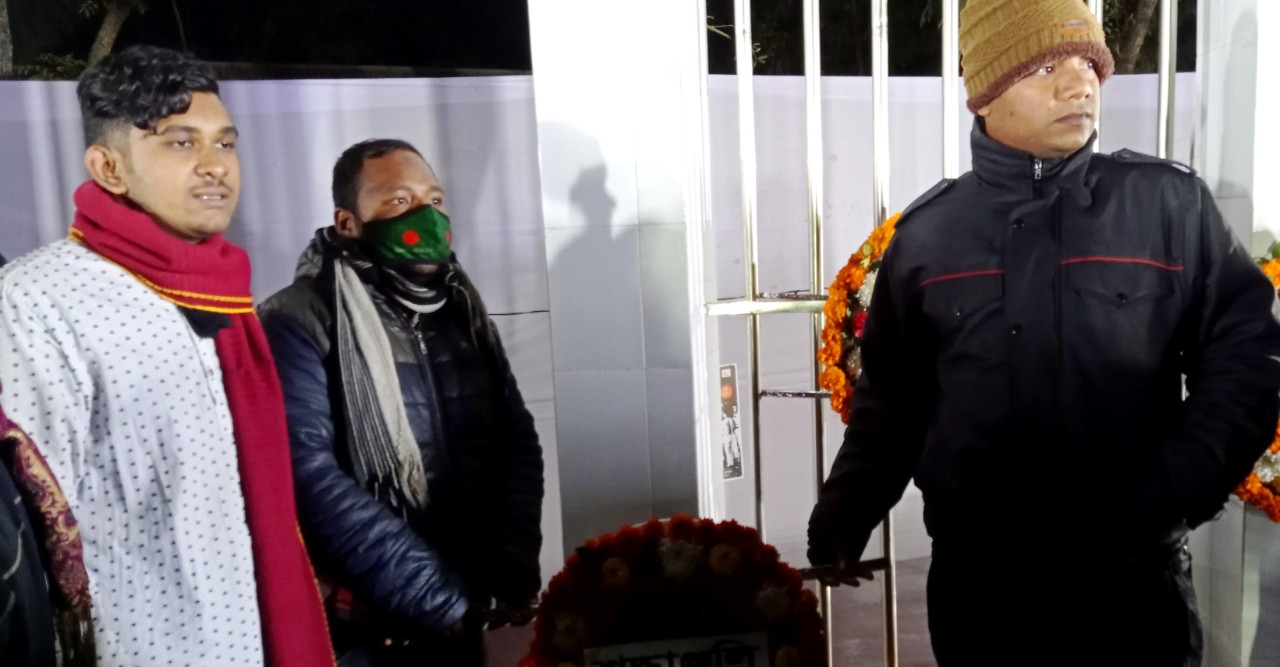 ভাষা শহীদদের স্মরণে ‘শহীদ মিজান-আব্দুল বারী স্মৃতি সংসদ পাঠাগার’ এর শ্রদ্ধা নিবেদন