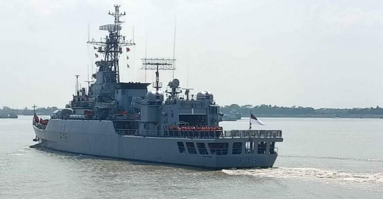 আন্তর্জাতিক মহড়ায় অংশ নিতে ভারতের পথে যুদ্ধ জাহাজ ‘ওমর ফারুক’