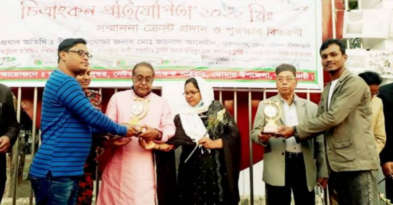 ডোমারে কৃতি তিনজন নৃত্যশিল্পীকে সম্মাননা