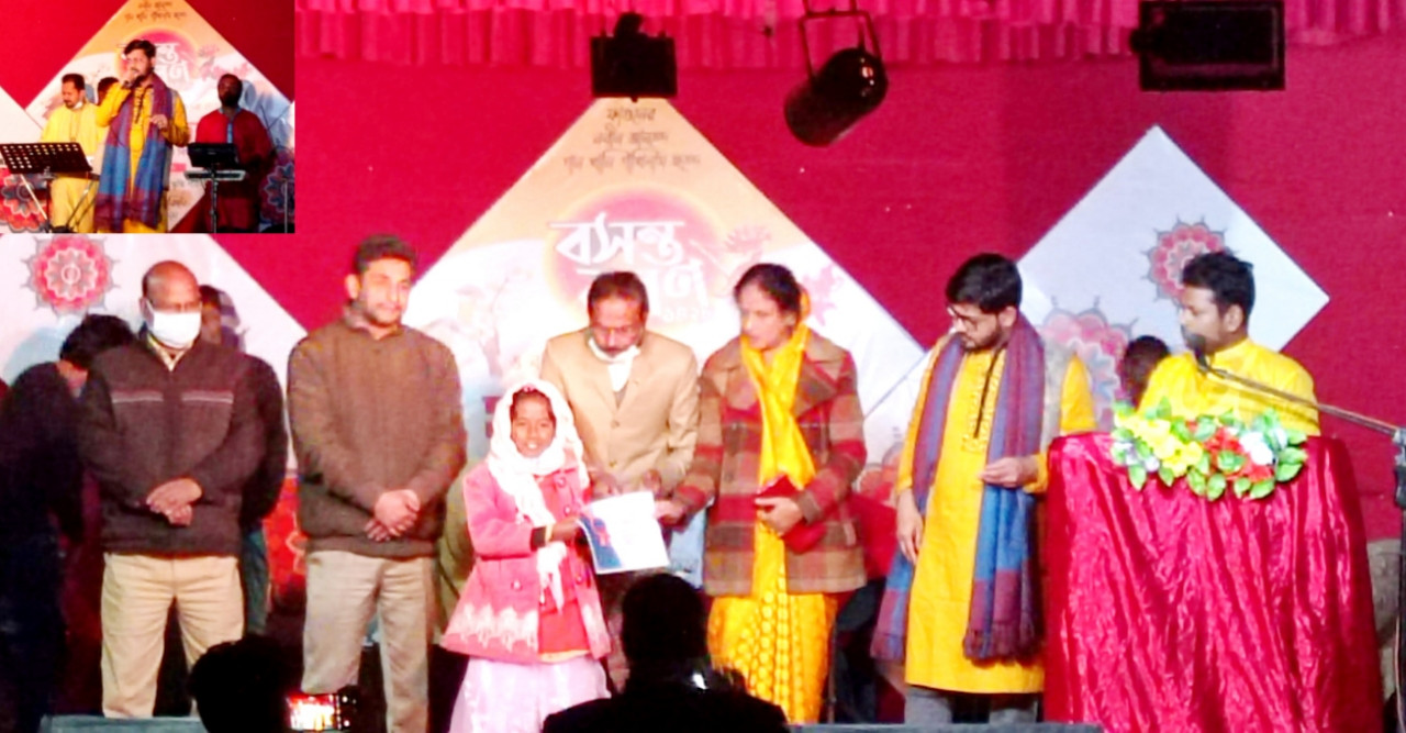 ডোমারে ‘বসন্ত বরণ–১৪২৮’ অনুষ্ঠিত