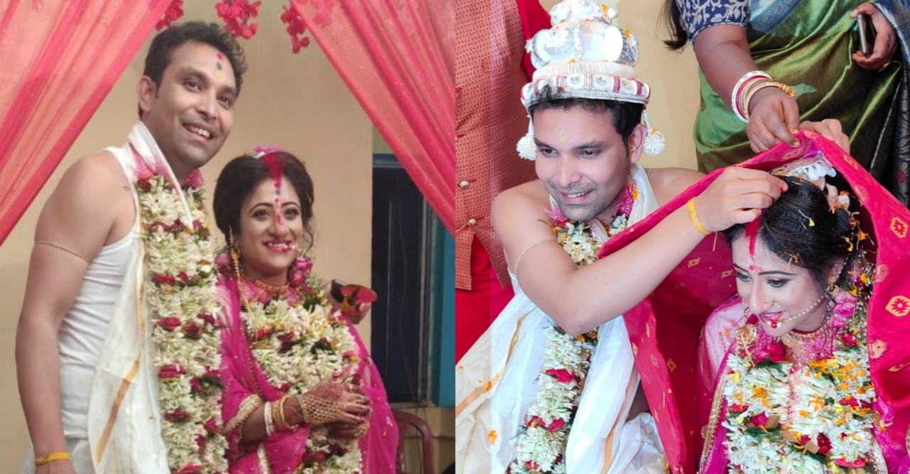 সাত পাকে বাঁধা পড়লেন দেবজিত সরকার-ঐন্দ্রিলা ঘোষ