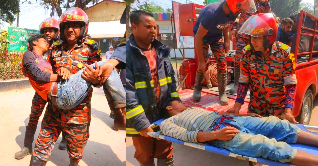 মোটরসাইকেলের নিয়ন্ত্রণ হারিয়ে গুরুতর আহত ২