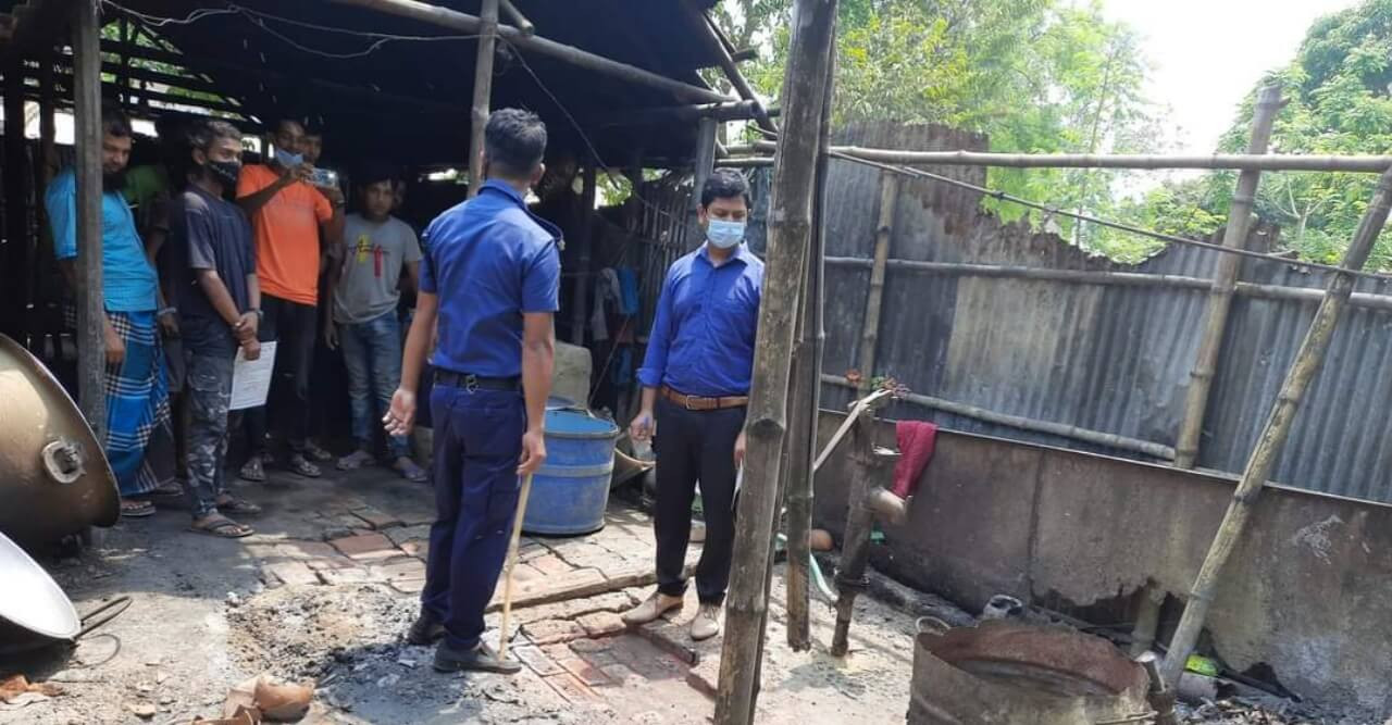 আসমানখালি বাজারে দুটি দোকানে ভোক্তা অধিকার সংরক্ষণ অধিদপ্তরের  জরিমানা