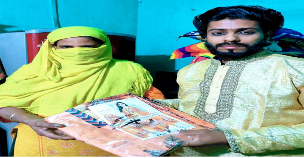 ছাত্রলীগ সভাপতি জয়ের পক্ষে সাগরের ঈদ উপহার বিতরণ