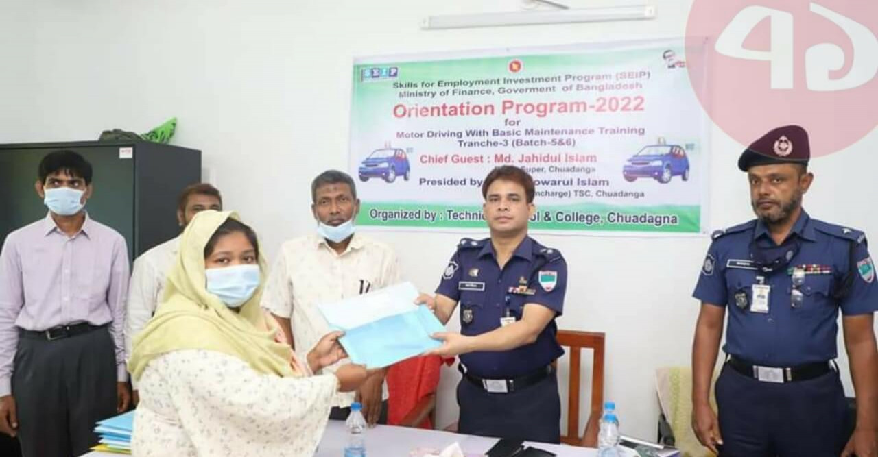 চুয়াডাঙ্গা টেকনিক্যাল স্কুল এন্ড কলেজে মোটর ড্রাইভিং প্রশিক্ষণ