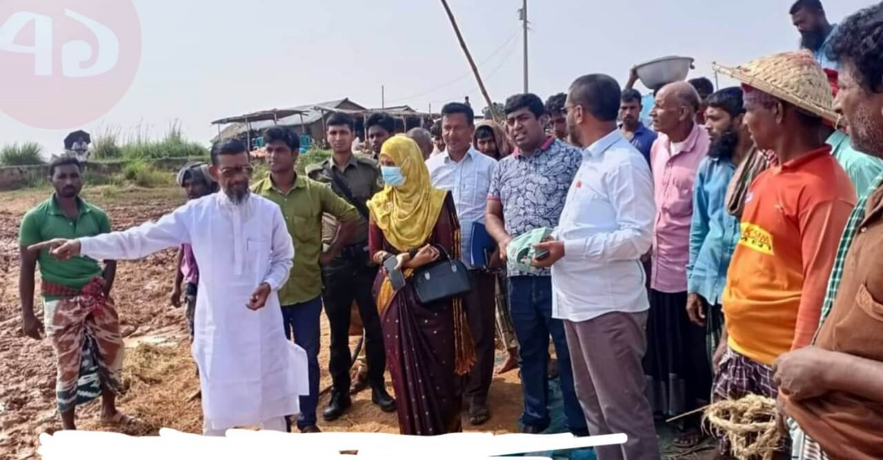 বিবিষন-সিঙ্গাবাদ বাঁধ পরিদর্শন করেন ইউএনও