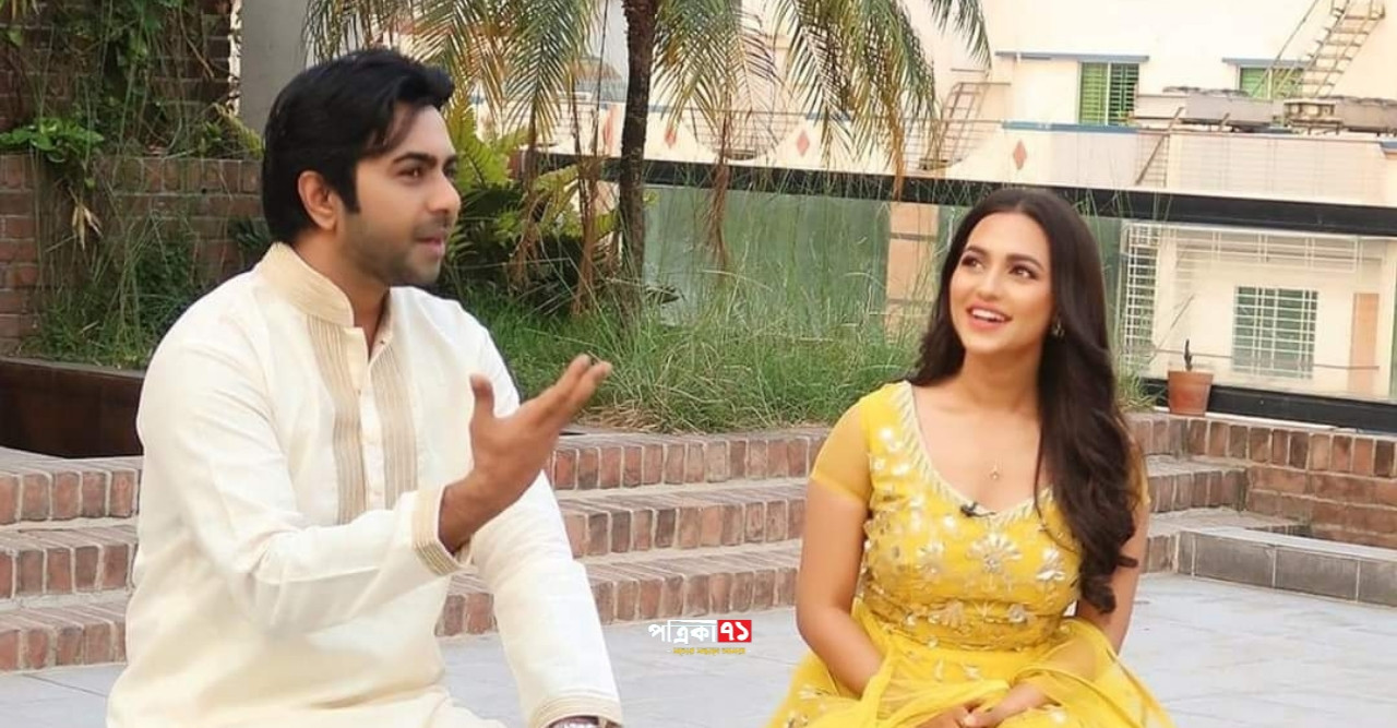 'আইকনম্যান' নাটকে অপূর্ব-নুসরাত ফারিয়া