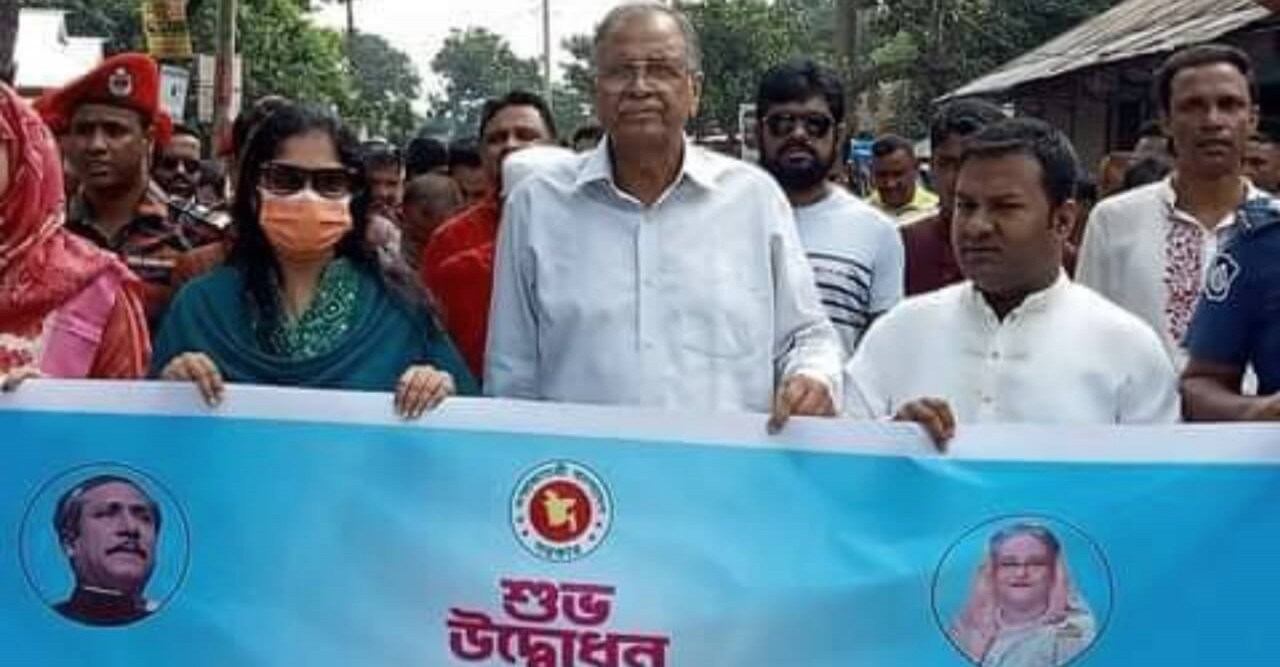 পদ্মা সেতু উদ্বোধনে সরিষাবাড়িতে আনন্দ মিছিল