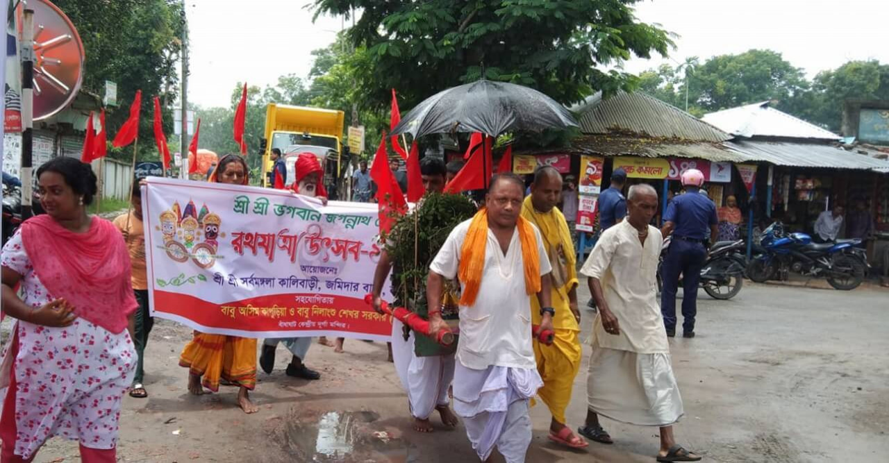 নড়াইলে শ্রী শ্রী জগন্নাথ দেবের রথযাত্রা উৎসব পালিত