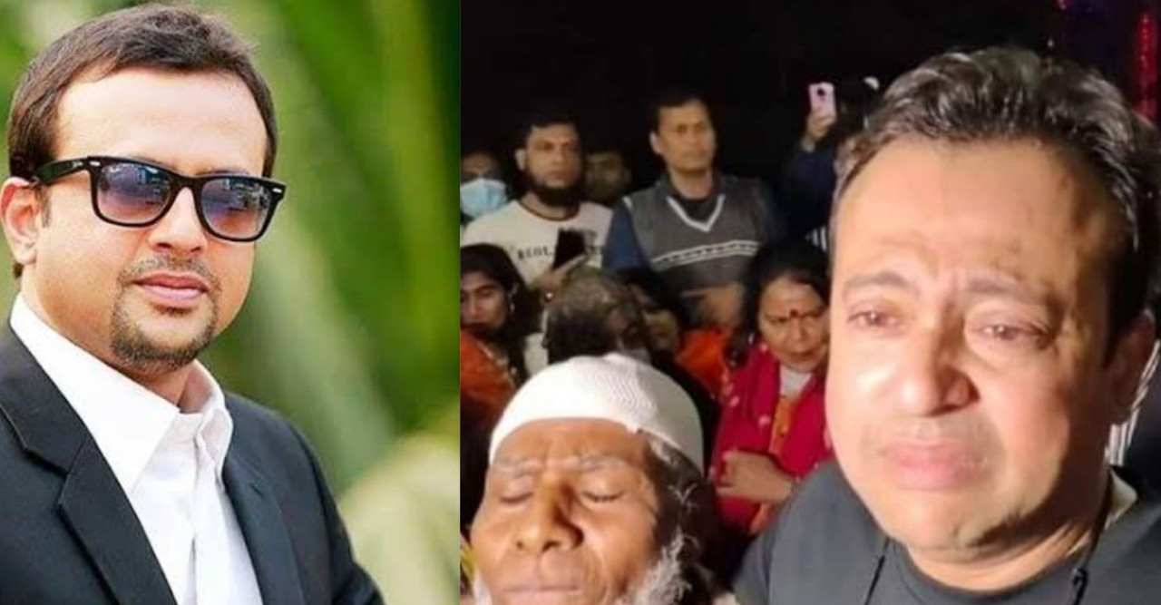 এফডিসিতে বৃদ্ধ শিল্পীকে জড়িয়ে ধরে কাঁদলেন রিয়াজ