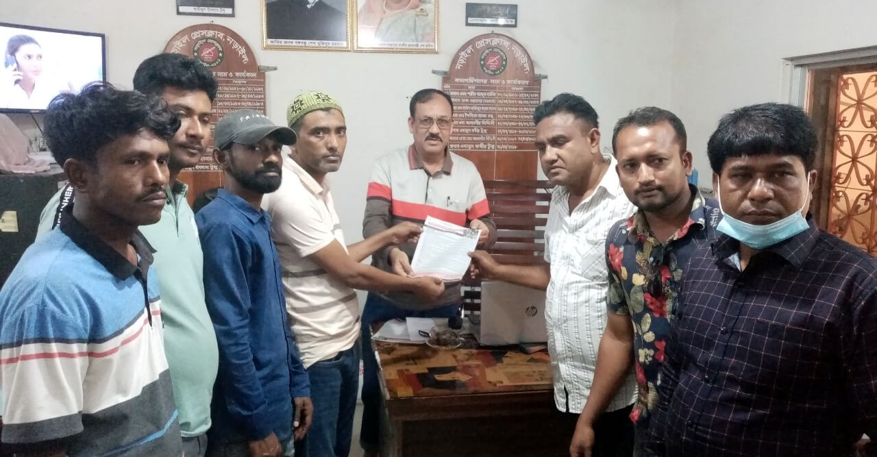নড়াইলে কেন্দ্রীয় কর্মসূচী পুলিশী বাধায় পালন না করতে পেরে প্রেস বিজ্ঞপ্তি প্রদান