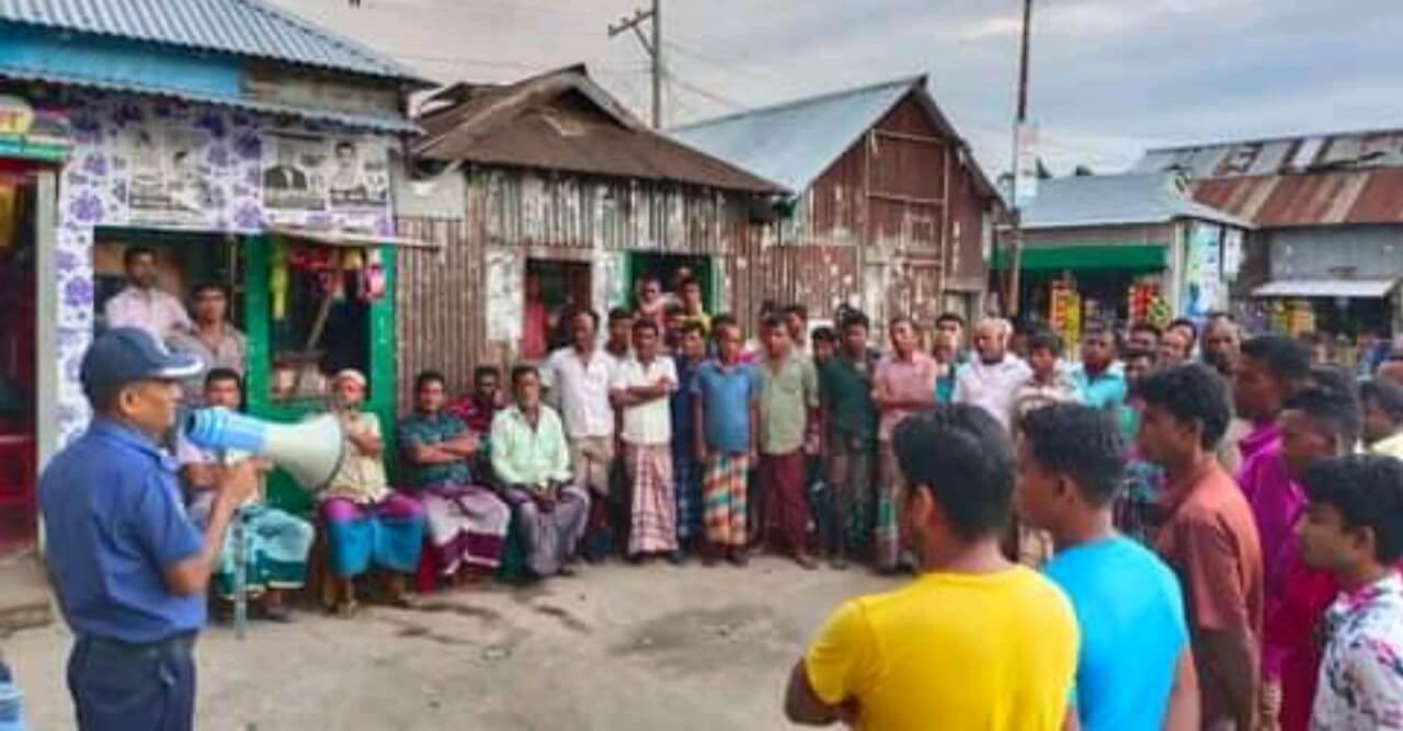 বানিয়াচংয়ে চুরি-ডাকাতি রোধে বিট পুলিশিং জনসচেতনতা