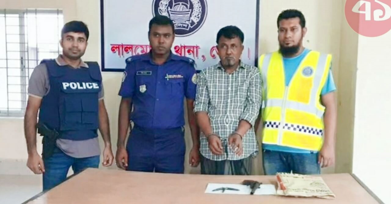 ভোলায় পিস্তল ও গুলিসহ গ্রেপ্তার ১