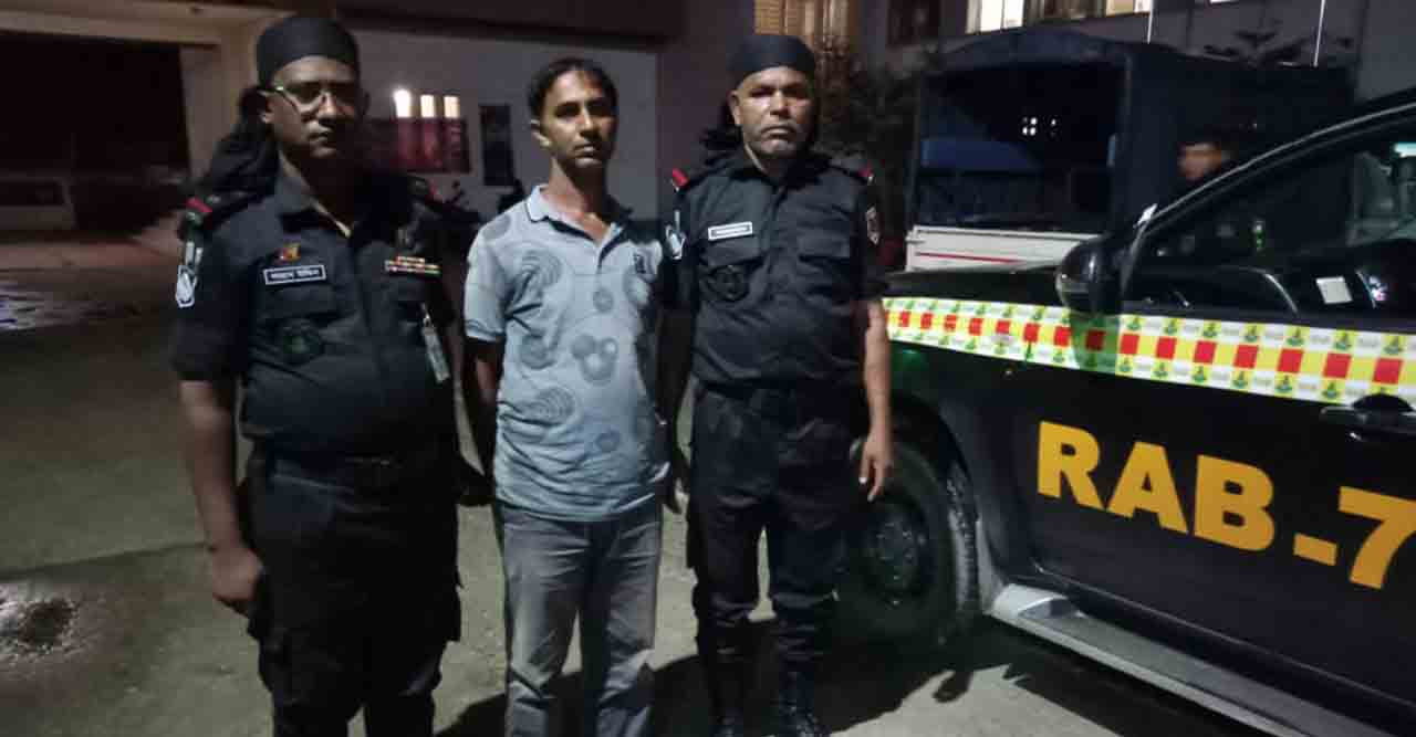 দেশীয় তৈরি ওয়ান শুটার গান,গুলি সহ একজন গ্রেফতার