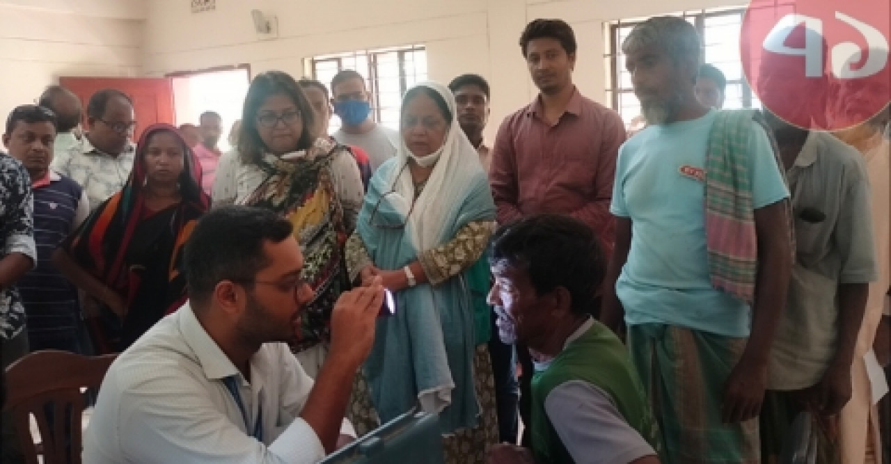 চোখ বেঁচে চোখের আলোয় চক্ষু শিবির উদ্বোধন