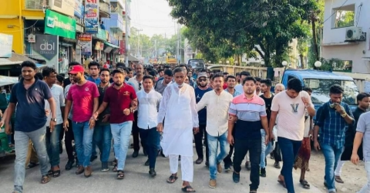 কোম্পানীগঞ্জে আ’লীগের বিক্ষোভ মিছিল ও সমাবেশ