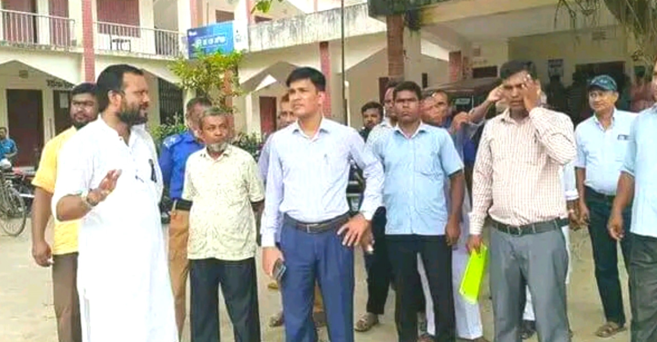 ডোমারে বিভিন্ন প্রতিষ্ঠান পরিদর্শনে ইউএনও